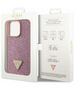 Guess case for iPhone 14 Pro 6,1&quot; GUHCP14LHDGTPP pink hardcase Rhinestone Triangle 3666339120115