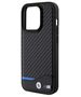 BMW case for iPhone 15 Pro 6,1&quot; BMHCP15L22NBCK black HC PU Carbon 3666339143855