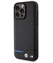 BMW case for iPhone 15 Pro Max 6,7&quot; BMHCP15X22NBCK black HC PU Carbon 3666339143862