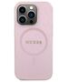 Guess case for iPhone 15 Pro Max 6,7&quot; GUHMP15XPSAHMCP pink PU Saffiano Magsafe 3666339156213