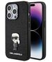 Karl Lagerfeld case for iPhone 15 Pro Max 6,7&quot; KLHCP15XGKNPSK black hardcase Fixed Glitter Ikonik Logo Metal Pin 3666339165420