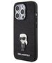 Karl Lagerfeld case for iPhone 15 Pro Max 6,7&quot; KLHCP15XGKNPSK black hardcase Fixed Glitter Ikonik Logo Metal Pin 3666339165420