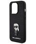 Karl Lagerfeld case for iPhone 15 Pro Max 6,7&quot; KLHCP15XGKNPSK black hardcase Fixed Glitter Ikonik Logo Metal Pin 3666339165420