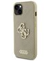 Guess case for iPhone 15 6.1&quot; GUHCP15SPSP4LGD gold hardcase Perforated 4G Glitter 3666339151560