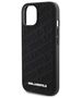 Karl Lagerfeld case for iPhone 15 6,1&quot; KLHCP15SPQKPMK black HC QUILTED K PATTERN 3666339165031