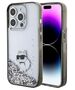 Karl Lagerfeld case for iPhone 15 Pro 6,1&quot; KLHCP15LLKCNSK transparent hardcase Liquid Glitter Choupette 3666339164218