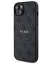 Guess case for iPhone 15 6,1&quot; GUHMP15SG4GFRK black HC MAGSAFE PU 4G RING CLASSIC LOGO 3666339226329