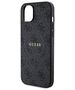 Guess case for iPhone 15 6,1&quot; GUHMP15SG4GFRK black HC MAGSAFE PU 4G RING CLASSIC LOGO 3666339226329