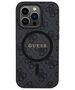 Guess case for iPhone 15 Pro 6,1&quot; GUHMP15LG4GFRK black HC MAGSAFE PU 4G RING CLASSIC LOGO 3666339226343