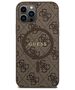 Guess case for iPhone 12 / 12 Pro 6,1&quot; GUHMP12MG4GFRW brown HC MAGSAFE PU 4G RING CLASSIC LOGO 3666339226374