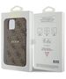 Guess case for iPhone 12 / 12 Pro 6,1&quot; GUHMP12MG4GFRW brown HC MAGSAFE PU 4G RING CLASSIC LOGO 3666339226374