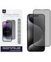 Privacy Glass Sonique Premium Series HD Full Cover 9H Apple iPhone 15 Pro Μαύρο 5210312027465