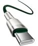 Baseus Type-C Cable, 100W, 2m - Baseus Cafule Series Metal (CATJK-D06) - Green 6953156202399 έως 12 άτοκες Δόσεις