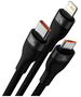 Baseus Data Cable 3in1, USB, 100W, 1.2m - Baseus Flash Series 2 (CASS030001) - Black 6932172608712 έως 12 άτοκες Δόσεις