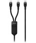 Baseus Data Cable 2in1, Type-C, 100W, 1.5m - Baseus Flash Series 2 (CASS060001) - Black 6932172622480 έως 12 άτοκες Δόσεις