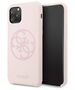 Original Case IPHONE 11 PRO Guess Hard Case Silicone 4G Tone On Tone (GUHCN58LS4GLP) light pink 3700740463642