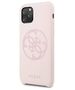 Original Case IPHONE 11 PRO Guess Hard Case Silicone 4G Tone On Tone (GUHCN58LS4GLP) light pink 3700740463642