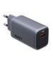 Aukey Wall charger Aukey PA-B6U, 1xUSB-A, 2xUSB-C, 67W (gray) 067121  PA-B6U έως και 12 άτοκες δόσεις 689323786893