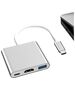 Adapter 3in1 Hub USB-C to USB-C + USB 3.0 + HDMI 4K silver 5904161139010