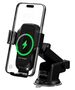 Devia car holder EA497 with wireless inductive charger black 15W with suction cup 6942297106574