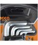 Ingco Κλειδιά Άλλεν 1.5-10mm Μακριά Hhk11092 6928073675151 έως 12 Άτοκες Δόσεις