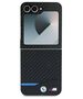 Original Case SAMSUNG GALAXY Z FLIP 6 BMW Hardcase Carbon Blue Line (BMHCZF622NBCK) black 3666339125301