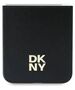 Original Case SAMSUNG GALAXY Z FLIP 6 DKNY Leather Metal Stack Logo (DKHCZF6PSMCSLK) black 3666339322960