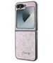 Original Case SAMSUNG GALAXY Z FLIP 6 Guess Hardcase Glitter Script (GUHCZF6HGGSHP) pink 3666339322717