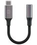 Forever adapter audio AJC-01 jack 3,5 mm - USB-C black 5907457776050