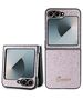 Guess case for Samsung Galaxy Z Flip6 GUE003747 pink 4G Glitter Script 3666339322717