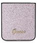 Guess case for Samsung Galaxy Z Flip6 GUE003747 pink 4G Glitter Script 3666339322717