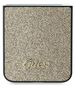 Guess case for Samsung Galaxy Z Flip6 GUE003745 gold 4G Glitter Script 3666339322694