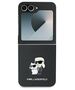 Karl Lagerfeld case for Samsung Galaxy Z Flip6 KF002200 black Saffiano Metal Pin 3666339322502