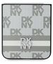 DKNY case for Samsung Galaxy Z Flip6 DK000223 beige Chequered Pattern Printed Stripes 3666339322885