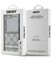 DKNY case for Samsung Galaxy Z Flip6 DK000223 beige Chequered Pattern Printed Stripes 3666339322885