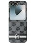 DKNY case for Samsung Galaxy Z Flip6 DK000222 black Chequered Pattern Printed Stripes 3666339322892