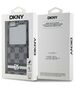 DKNY case for Samsung Galaxy Z Flip6 DK000222 black Chequered Pattern Printed Stripes 3666339322892