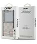 DKNY case for Samsung Galaxy Z Flip6 DK000224 pink Chequered Pattern Printed Stripes 3666339322908