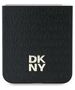 DKNY case for Samsung Galaxy Z Flip6 DK000225 black Repeat Pattern Stack Logo 3666339322939