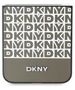 DKNY case for Samsung Galaxy Z Flip6 DK000220 brown Repeat Pattern Bottom Stripe 3666339322984