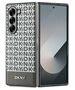 DKNY case for Samsung Galaxy Z Fold6 DK000226 brown Repeat Pattern Bottom Stripe 3666339329921