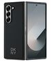 DKNY case for Samsung Galaxy Z Fold6 DK000227 black Magsafe Plain Leather Metal Stack Logo 3666339329938