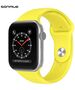 Λουράκι Σιλικόνης Soft Band Sonique για Apple Watch (38/40/41MM) Κίτρινο 5201101867867