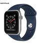 Λουράκι Σιλικόνης Soft Band Sonique για Apple Watch (38/40/41MM) Μπλε Σκούρο 5201101867942