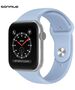 Λουράκι Σιλικόνης Soft Band Sonique για Apple Watch (38/40/41MM) Σιέλ 5201101868000