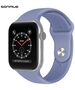 Λουράκι Σιλικόνης Soft Band Sonique για Apple Watch (38/40/41MM) Μωβ Ανοιχτό 5201101868062