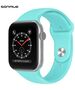 Λουράκι Σιλικόνης Soft Band Sonique για Apple Watch (42/44/45/49MM) Γαλάζιο 5201101868123