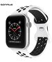 Λουράκι Σιλικόνης Sonique Sport για Apple Watch (42/44/45/49MM) Λευκό / Μαύρο 5201101869021