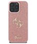 Original Case IPHONE 16 PRO MAX Guess Hardcase Fixed Glitter Big 4G (GUHCP16XHG4SGP) pink 3666339328559