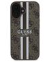 Original Case IPHONE 16 Guess Hardcase 4G Printed Stripes MagSafe (GUHMP16SP4RPSW) brown 3666339342128